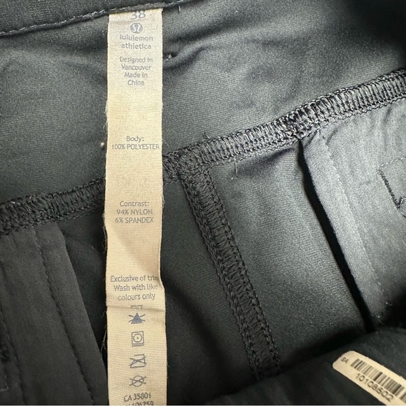 LULULEMON MENS ABC CLASSIC SHORTS Men's black SIZE 38 - Picture 6 of 8